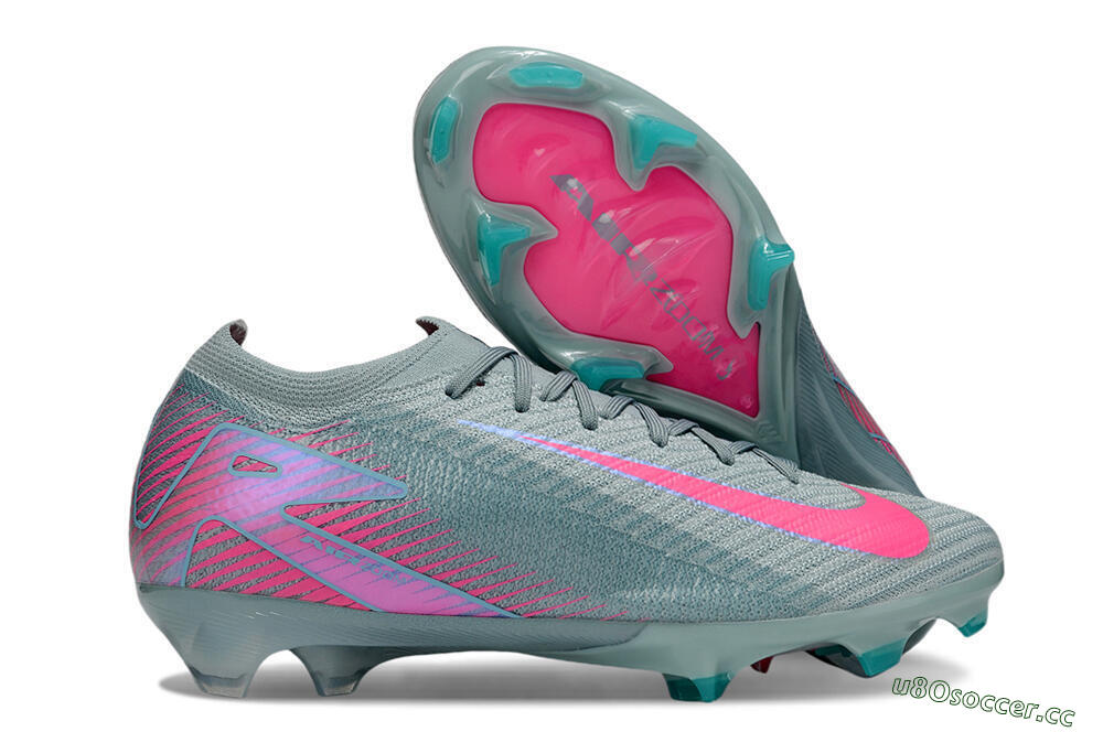 Men's Nike Air Zoom Mercurial Vapor 16 Elite FG Firm Ground Low-Tops Football Boots - Jade/Pink 2