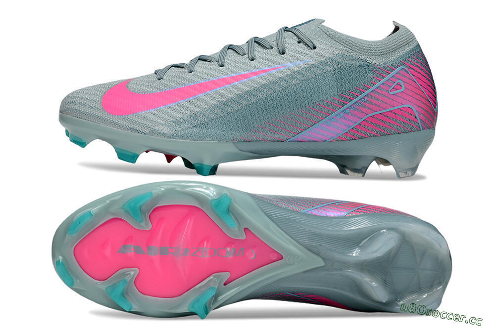 Men's Nike Air Zoom Mercurial Vapor 16 Elite FG Firm Ground Low-Tops Football Boots - Jade/Pink 1