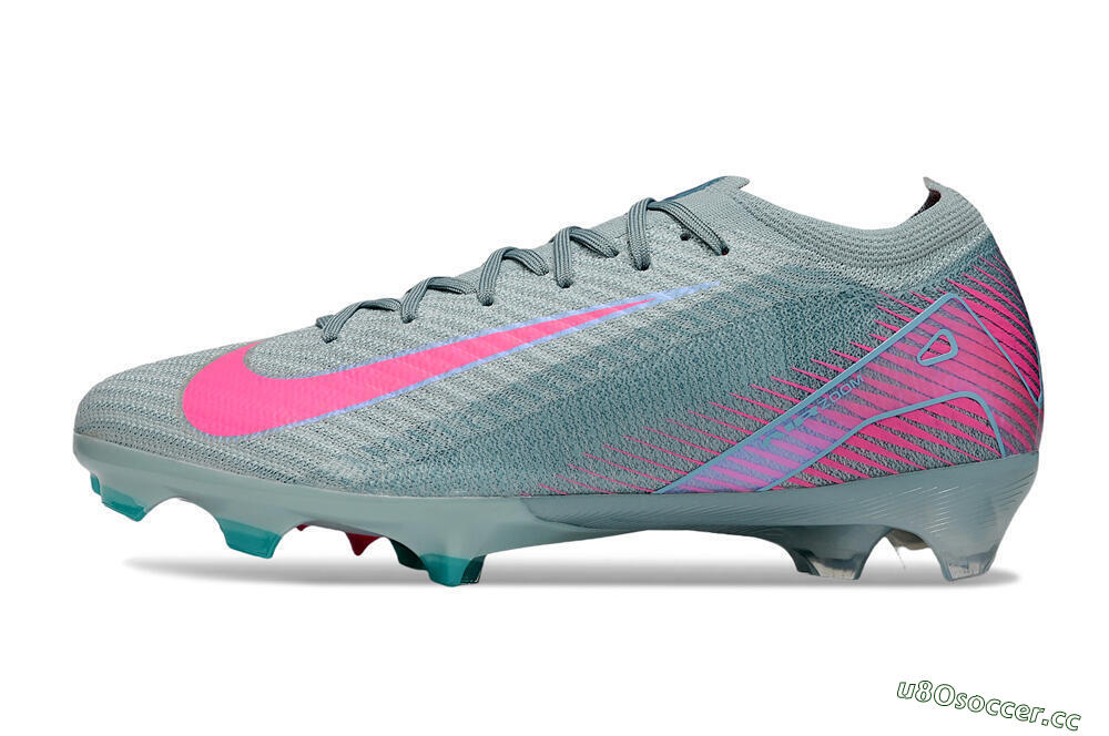 Men's Nike Air Zoom Mercurial Vapor 16 Elite FG Firm Ground Low-Tops Football Boots - Jade/Pink 0