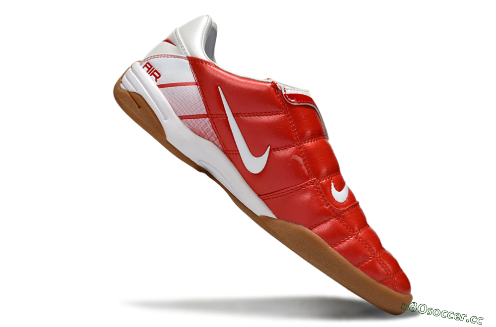 Men's Nike Air Zoom Total 90 III IC Indoor & Futsal Low-Tops Football Shoes - White/Red 4