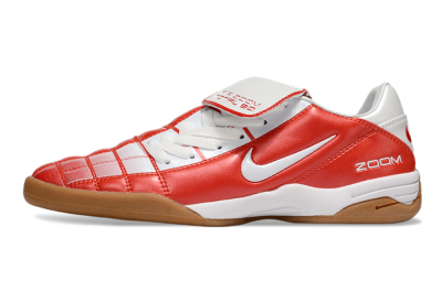 Men's Nike Air Zoom Total 90 III IC Indoor & Futsal Low-Tops Football Shoes - White/Red