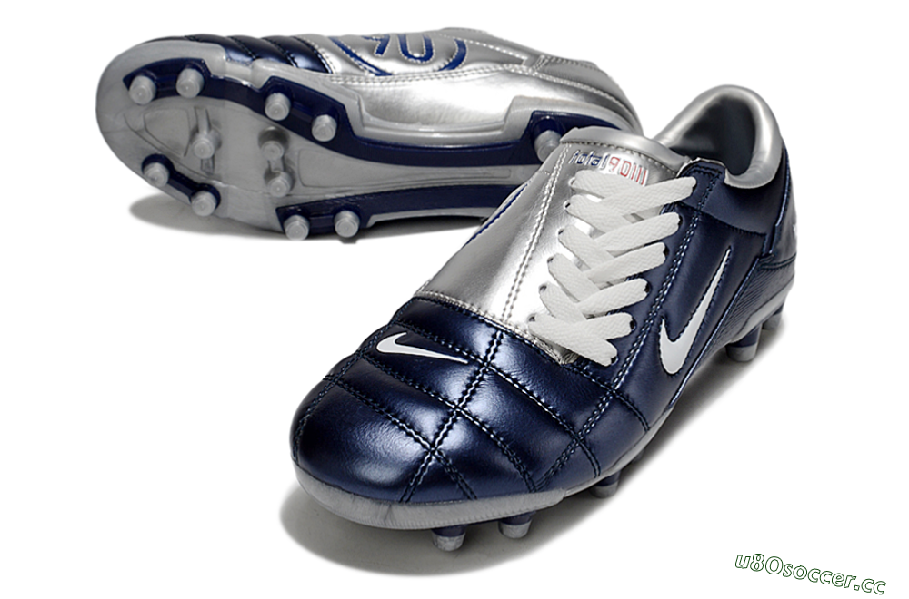 Men's Nike Total 90 III FG Firm Ground Low-Tops Football Boots - Blue/White 3