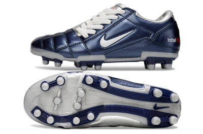 Men's Nike Total 90 III FG Firm Ground Low-Tops Football Boots - Blue/White