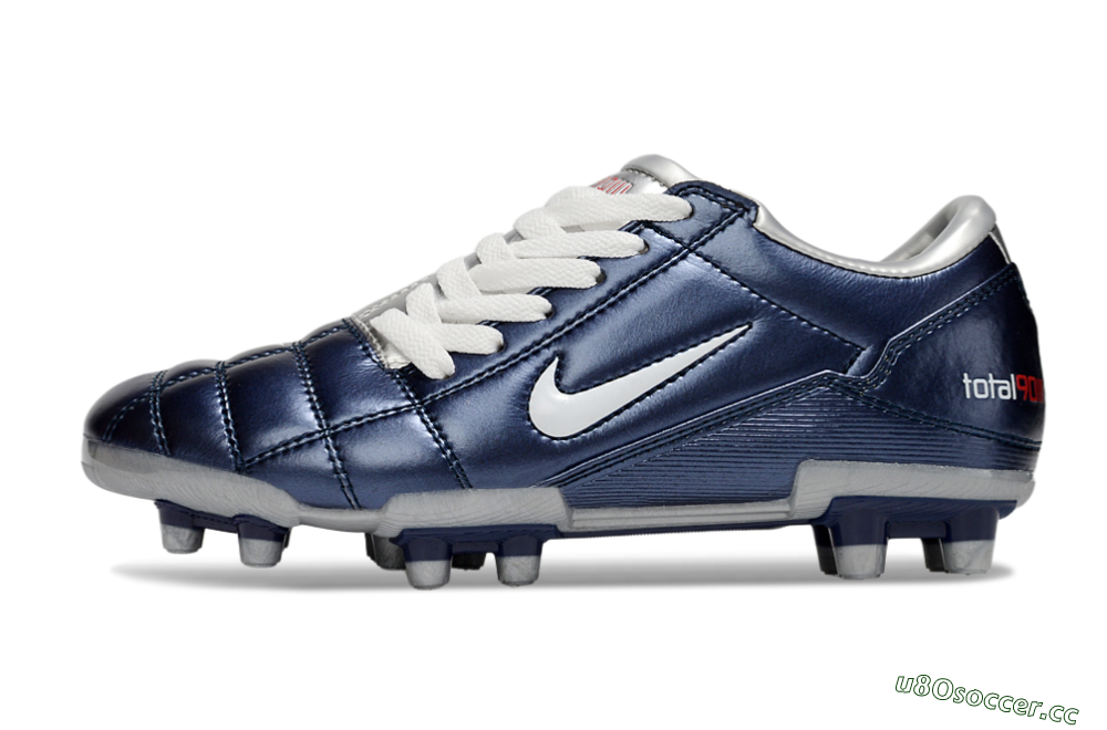 Men's Nike Total 90 III FG Firm Ground Low-Tops Football Boots - Blue/White 0