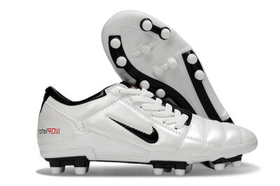 Men's Nike Total 90 III FG Firm Ground Low-Tops Football Boots - White/Black