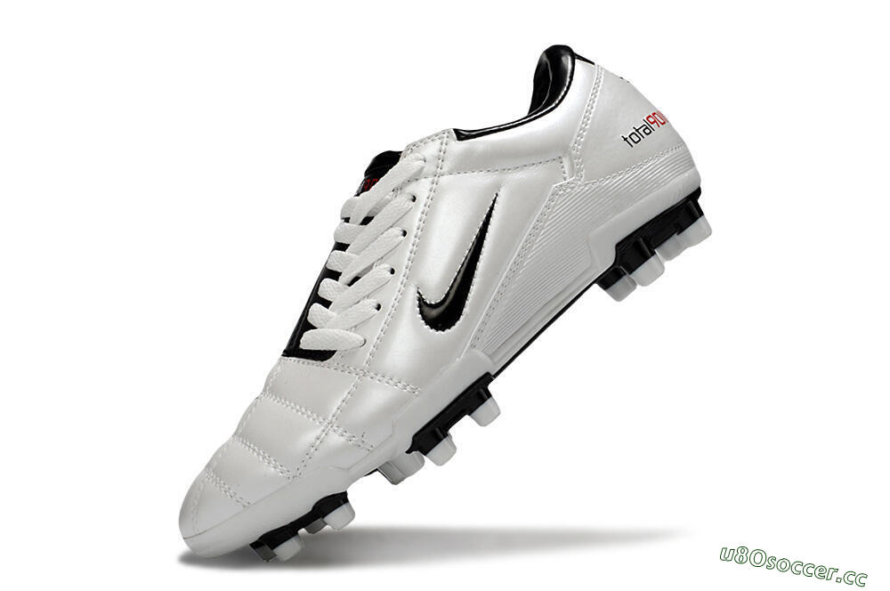 Men's Nike Total 90 III FG Firm Ground Low-Tops Football Boots - White/Black 5