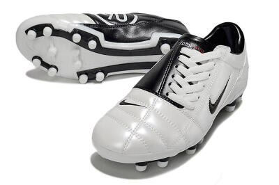 Men's Nike Total 90 III FG Firm Ground Low-Tops Football Boots - White/Black