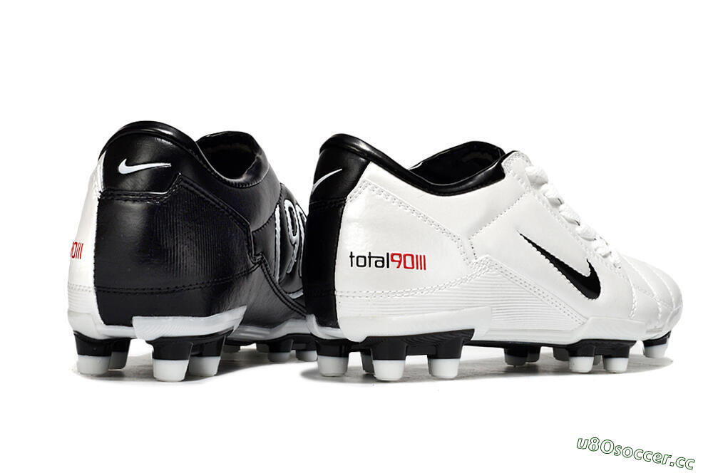 Men's Nike Total 90 III FG Firm Ground Low-Tops Football Boots - White/Black 6
