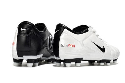 Men's Nike Total 90 III FG Firm Ground Low-Tops Football Boots - White/Black