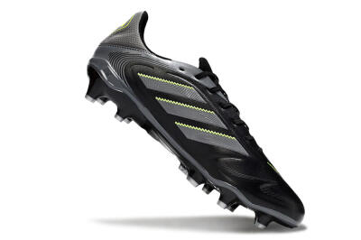 Men's Adidas Copa Pure 3 Elite FG Firm Ground Low-Tops Football Boots - Black/Grey/Yellow