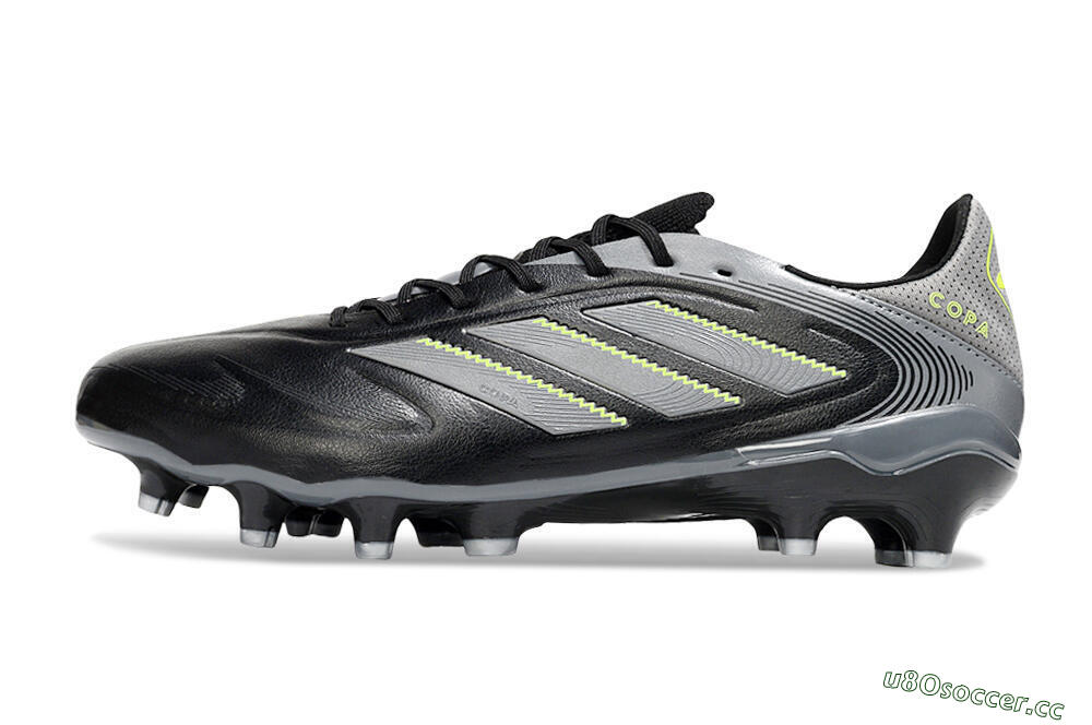 Men's Adidas Copa Pure 3 Elite FG Firm Ground Low-Tops Football Boots - Black/Grey/Yellow 0