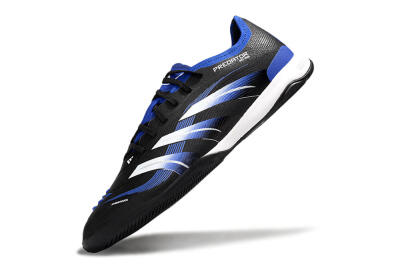 Men's Adidas Predator 25 Elite IC Indoor & Futsal Low-Tops Football Shoes - Black/Blue/White