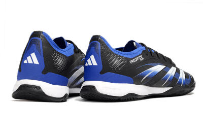 Men's Adidas Predator 25 Elite IC Indoor & Futsal Low-Tops Football Shoes - Black/Blue/White