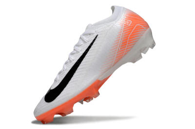 Men's Nike Air Zoom Mercurial Vapor 16 Elite FG Firm Ground Low-Tops Football Boots - White/Black/Orange