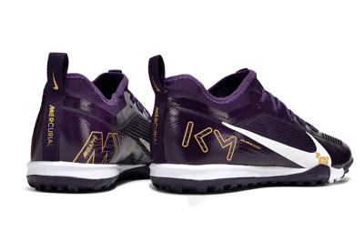 Men's Nike Air Zoom Mercurial Vapor 16 Elite TF Artificial Turf Low-Tops Football Shoes - Purple/White/Gold