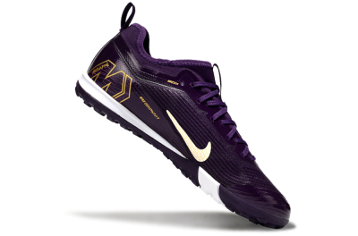Men's Nike Air Zoom Mercurial Vapor 16 Elite TF Artificial Turf Low-Tops Football Shoes - Purple/White/Gold
