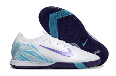 Men's Nike Air Zoom Mercurial Vapor 16 Elite IC Indoor & Futsal Low-Tops Football Shoes - White/Purple/Pink