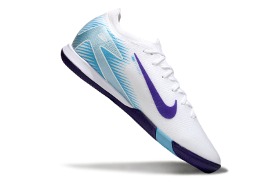 Men's Nike Air Zoom Mercurial Vapor 16 Elite IC Indoor & Futsal Low-Tops Football Shoes - White/Purple/Pink