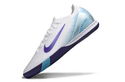 Men's Nike Air Zoom Mercurial Vapor 16 Elite IC Indoor & Futsal Low-Tops Football Shoes - White/Purple/Pink