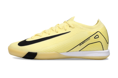 Men's Nike Air Zoom Mercurial Vapor 16 Elite IC Indoor & Futsal Low-Tops Football Shoes - Beige/Black/White