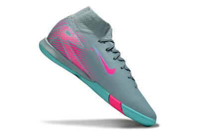 Men's Nike Air Zoom Mercurial Superfly 10 Elite IC Indoor & Futsal High-Tops Football Shoes - Jade/Pink