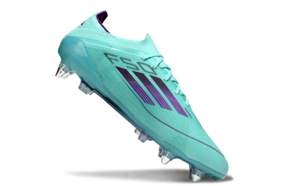 Men's Adidas F50 Elite SG Soft Ground Low-Tops Football Boots - Jade/Purple