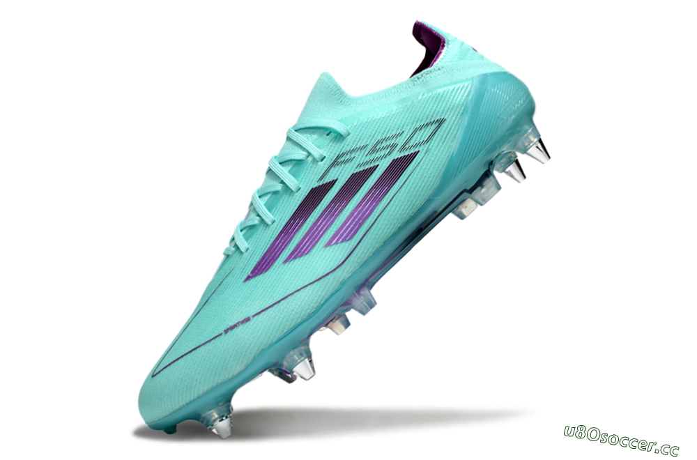 Men's Adidas F50 Elite SG Soft Ground Low-Tops Football Boots - Jade/Purple 5