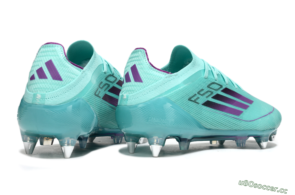 Men's Adidas F50 Elite SG Soft Ground Low-Tops Football Boots - Jade/Purple 6