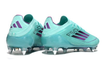 Men's Adidas F50 Elite SG Soft Ground Low-Tops Football Boots - Jade/Purple