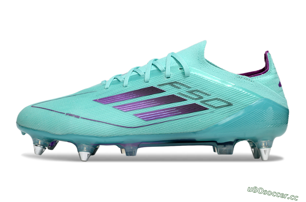 Men's Adidas F50 Elite SG Soft Ground Low-Tops Football Boots - Jade/Purple 0