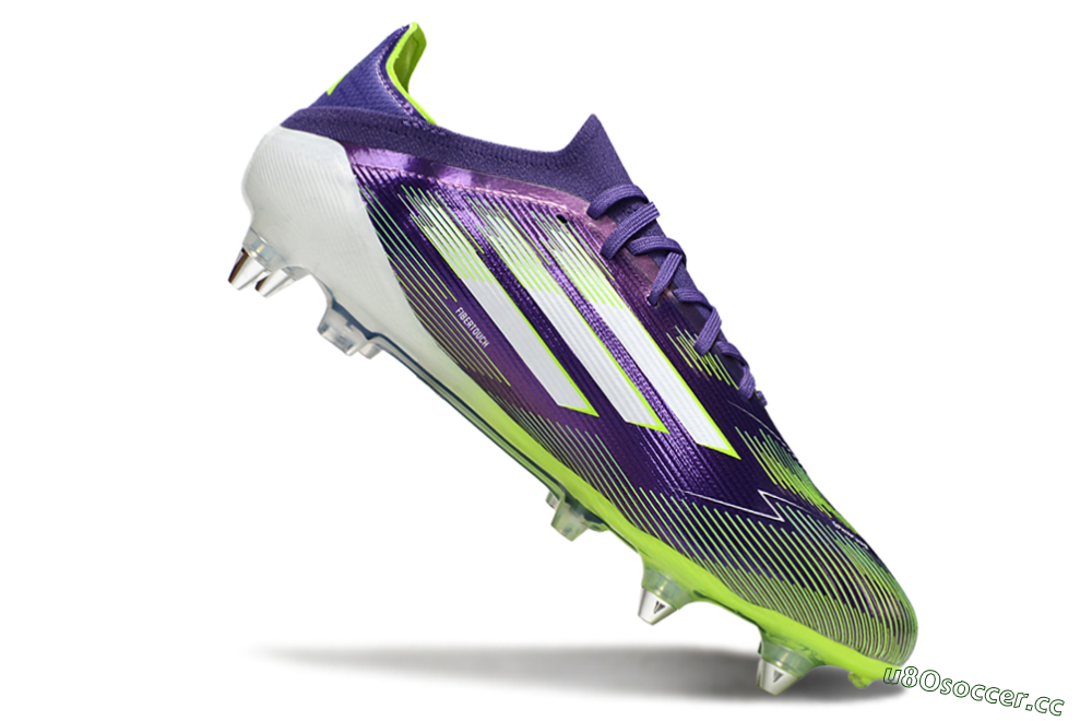 Men's Adidas F50 Elite SG Soft Ground Low-Tops Football Boots - Purple/White/Yellow 4