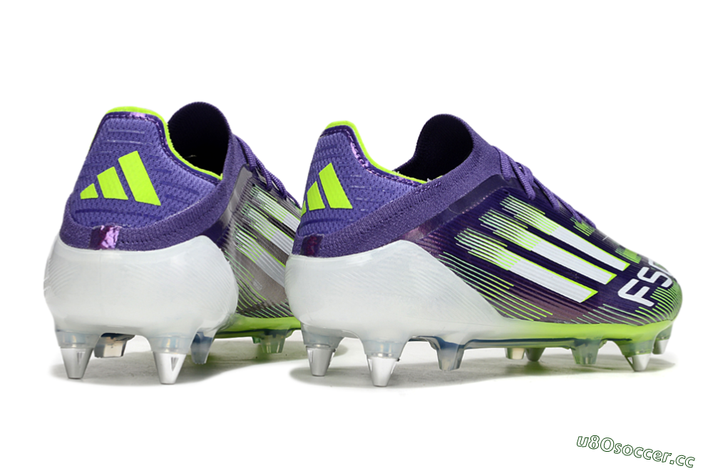 Men's Adidas F50 Elite SG Soft Ground Low-Tops Football Boots - Purple/White/Yellow 6