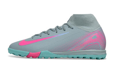 Unisex Nike Air Zoom Mercurial Superfly 10 Elite TF Artificial Turf High-Tops Football Shoes - Jade/Pink