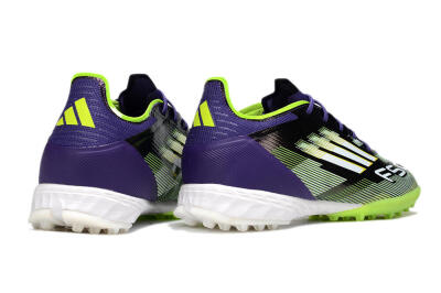 Men's Adidas F50 Pro TF Artificial Turf Low-Tops Football Shoes - Purple/White/Yellow