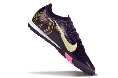 Men's Nike Air Zoom Mercurial Vapor 16 Elite TF Artificial Turf Low-Tops Football Shoes - Purple/White/Gold