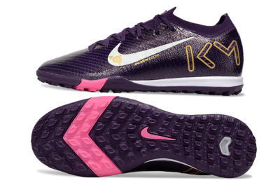 Men's Nike Air Zoom Mercurial Vapor 16 Elite TF Artificial Turf Low-Tops Football Shoes - Purple/White/Gold
