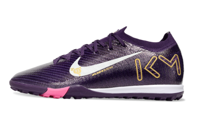 Men's Nike Air Zoom Mercurial Vapor 16 Elite TF Artificial Turf Low-Tops Football Shoes - Purple/White/Gold