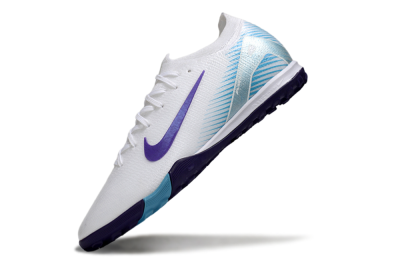 Unisex Nike Air Zoom Mercurial Vapor 16 Elite TF Artificial Turf Low-Tops Football Shoes - White/Purple/Pink