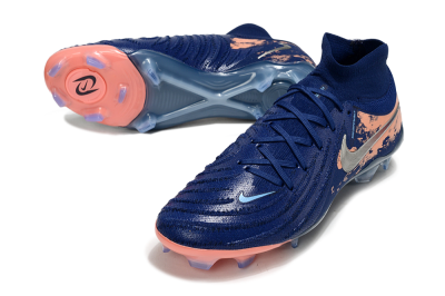 Unisex Nike Phantom Luna Elite FG Firm Ground High-Tops Football Boots - Blue/White/Orange