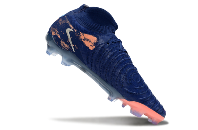 Unisex Nike Phantom Luna Elite FG Firm Ground High-Tops Football Boots - Blue/White/Orange