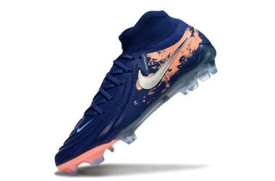Unisex Nike Phantom Luna Elite FG Firm Ground High-Tops Football Boots - Blue/White/Orange