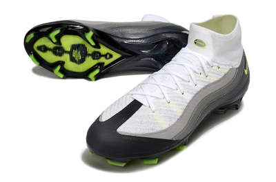 Men's Nike Air Zoom Mercurial Superfly 10 Elite FG Firm Ground High-Tops Football Boots - White/Grey/Yellow