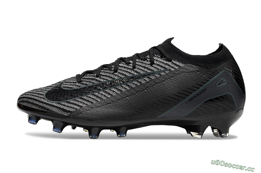 Men's Nike Air Zoom Mercurial Vapor 16 Elite AG Artificial Grass Low-Tops Football Boots - Black/Jade/Silver 0
