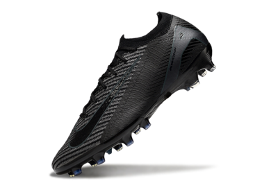 Men's Nike Air Zoom Mercurial Vapor 16 Elite AG Artificial Grass Low-Tops Football Boots - Black/Jade/Silver