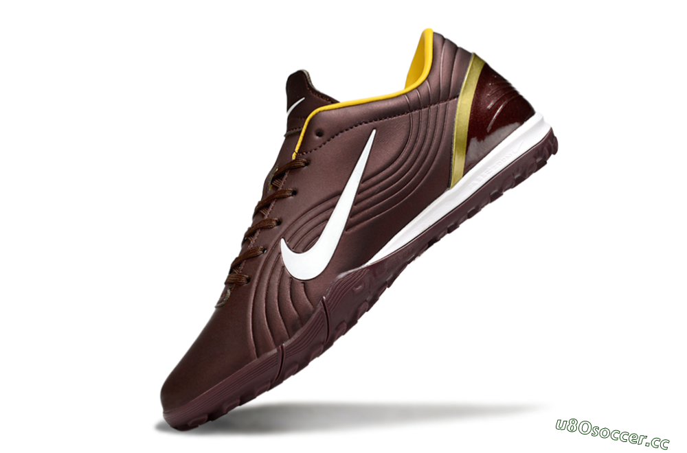 Unisex Nike Air Zoom Mercurial Vapor 16 Elite TF Artificial Turf Low-Tops Football Shoes - Brown/White/Yellow 5