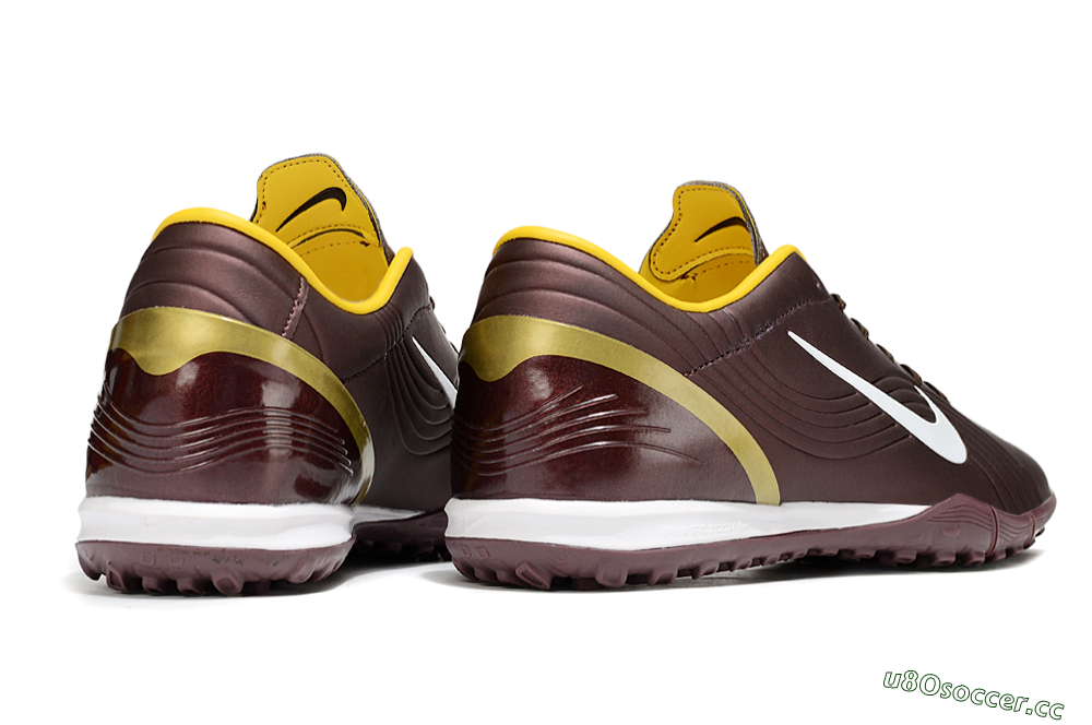 Unisex Nike Air Zoom Mercurial Vapor 16 Elite TF Artificial Turf Low-Tops Football Shoes - Brown/White/Yellow 6