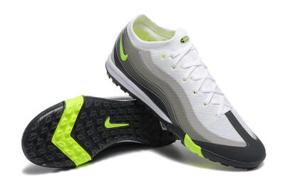 Unisex Nike Air Zoom Mercurial Vapor 16 Elite TF Artificial Turf Low-Tops Football Shoes - White/Grey/Yellow