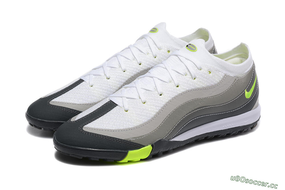 Unisex Nike Air Zoom Mercurial Vapor 16 Elite TF Artificial Turf Low-Tops Football Shoes - White/Grey/Yellow 5