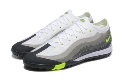 Unisex Nike Air Zoom Mercurial Vapor 16 Elite TF Artificial Turf Low-Tops Football Shoes - White/Grey/Yellow