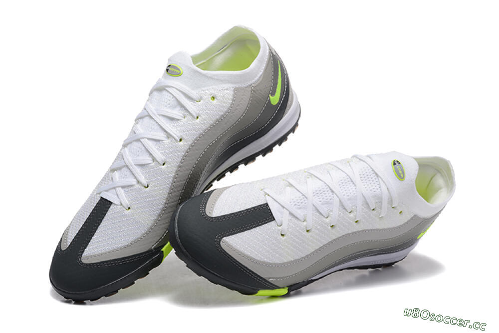 Unisex Nike Air Zoom Mercurial Vapor 16 Elite TF Artificial Turf Low-Tops Football Shoes - White/Grey/Yellow 6